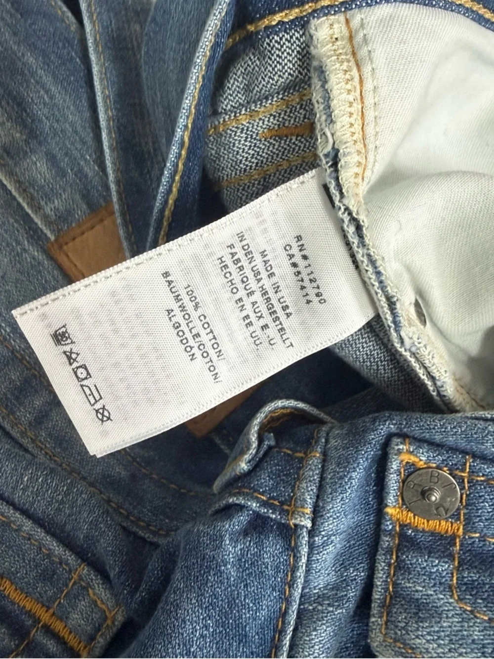 True Religion Geno Relaxed Slim Jeans Men’s 36x35 Distressed USA